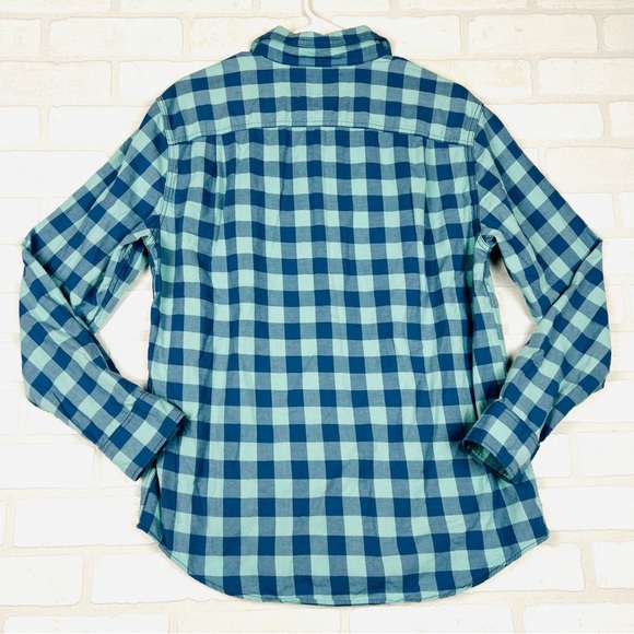 AMERICAN EAGLE MEN BLUE SLIM FIT EVERYDAY BUTTON-UP SHIRT, Super Soft Size Med - Picture 12 of 12